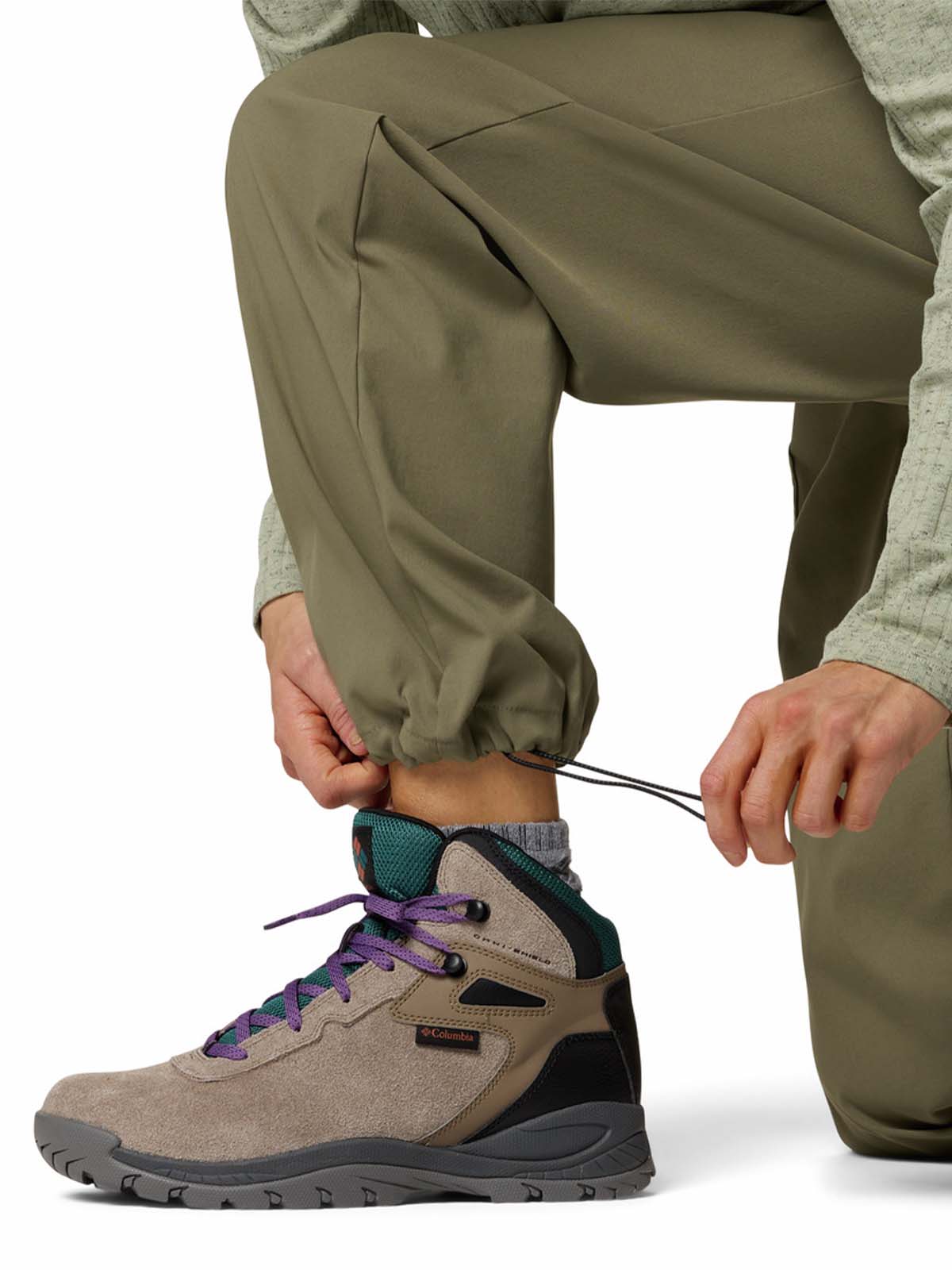 Pantalón Mujer Brea Falls Nylon Verde Columbia