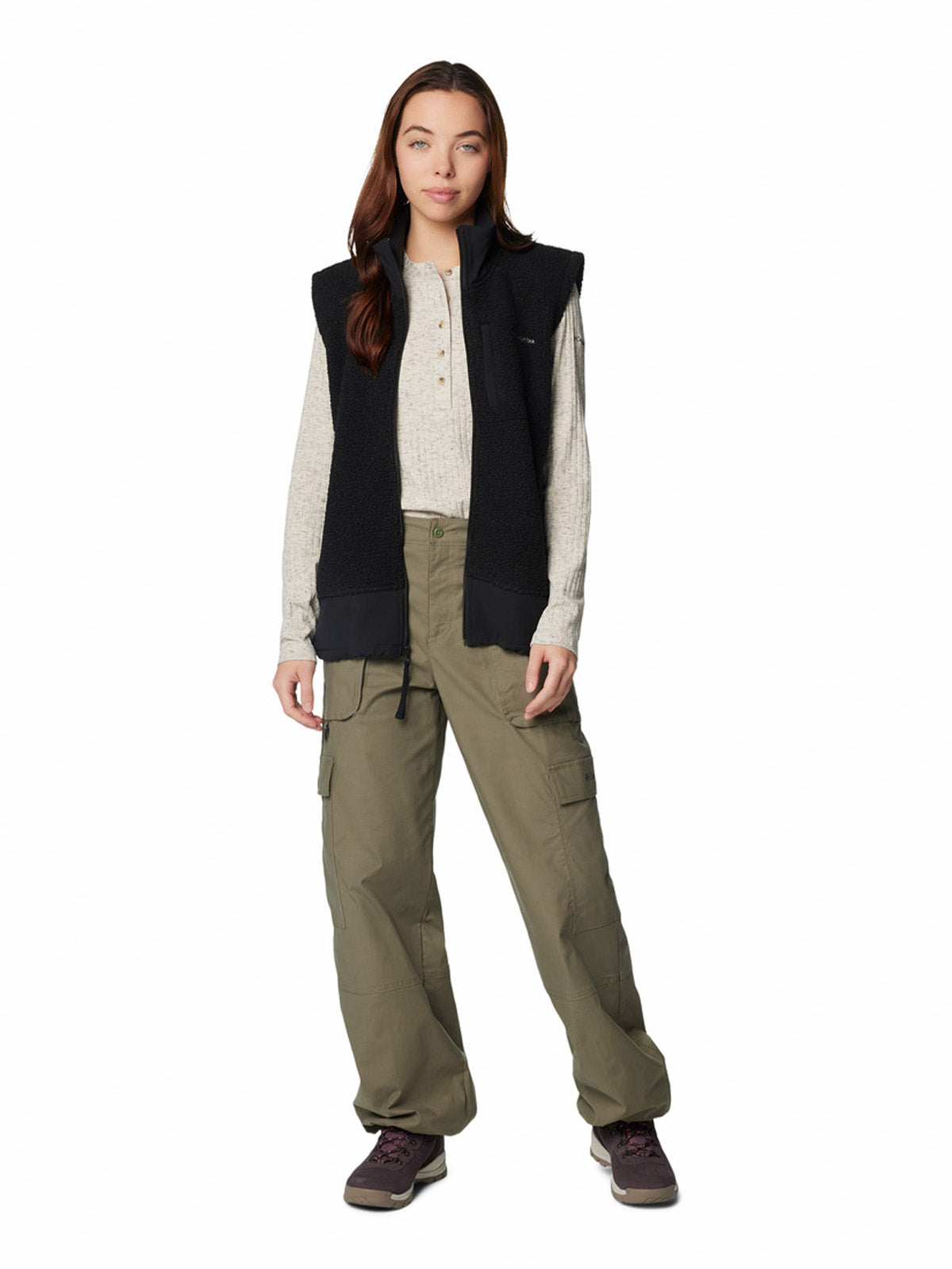 Pantalon Mujer Brea Fllas Cotton Ripstop Verde Columbia