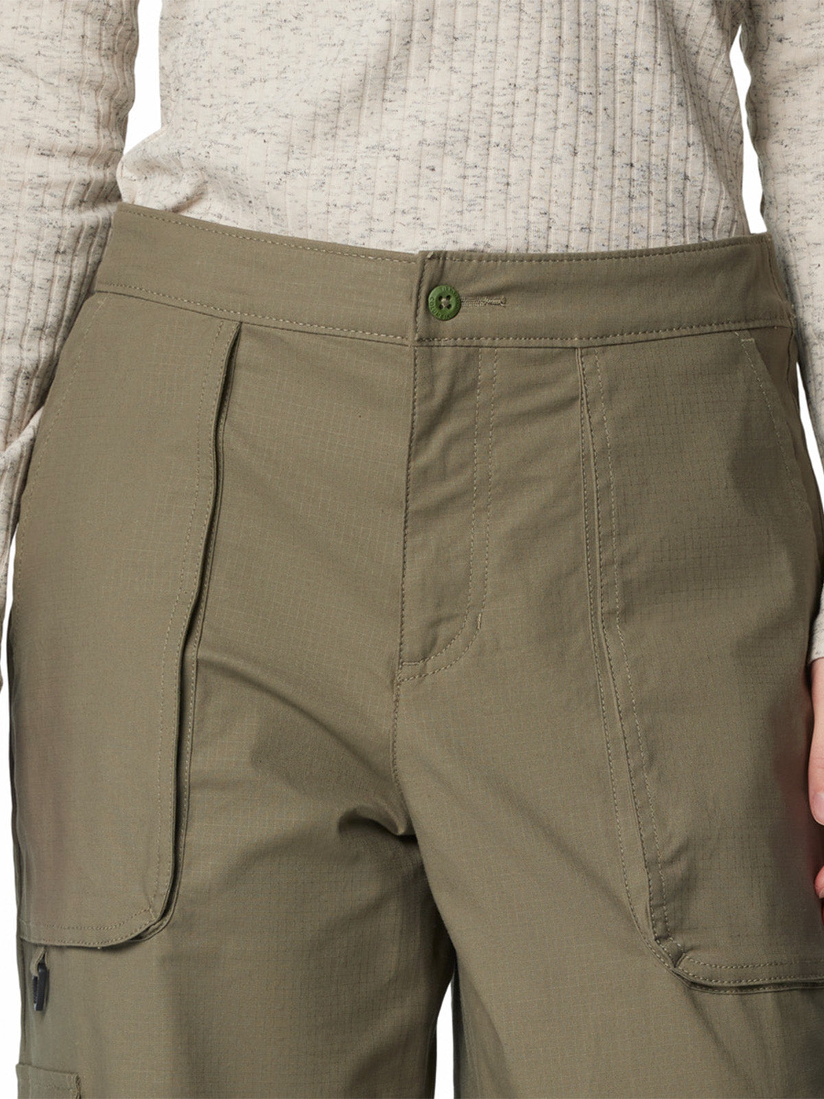 Pantalon Mujer Brea Fllas Cotton Ripstop Verde Columbia