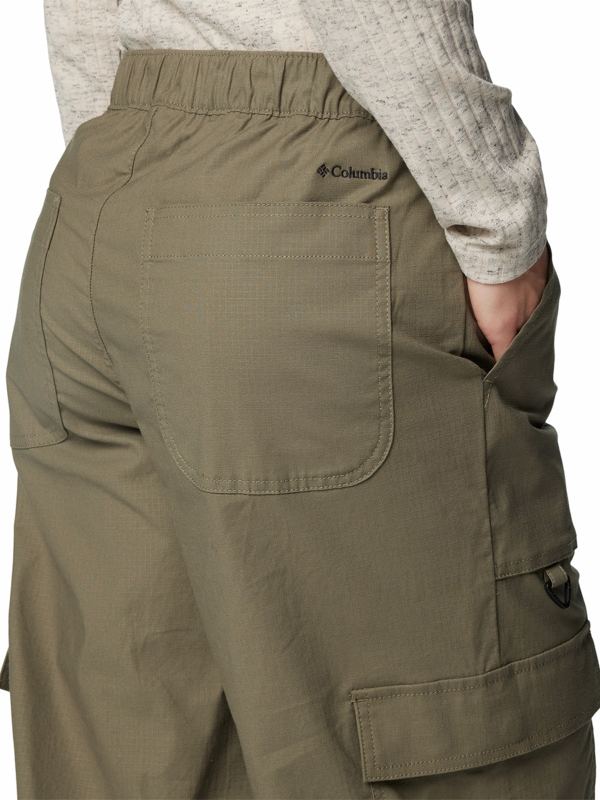 Pantalon Mujer Brea Fllas Cotton Ripstop Verde Columbia