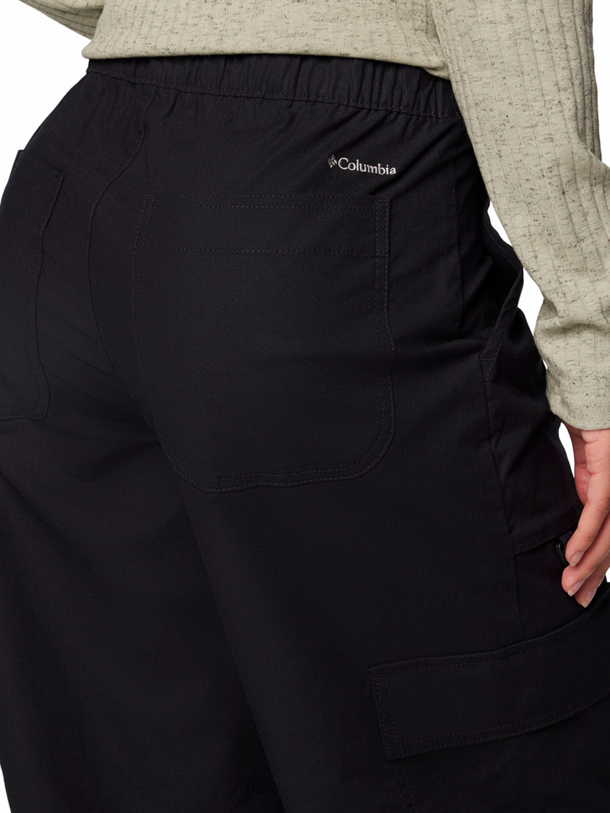 Pantalon Mujer Brea Falls Cotton Ripstop Negro Columbia