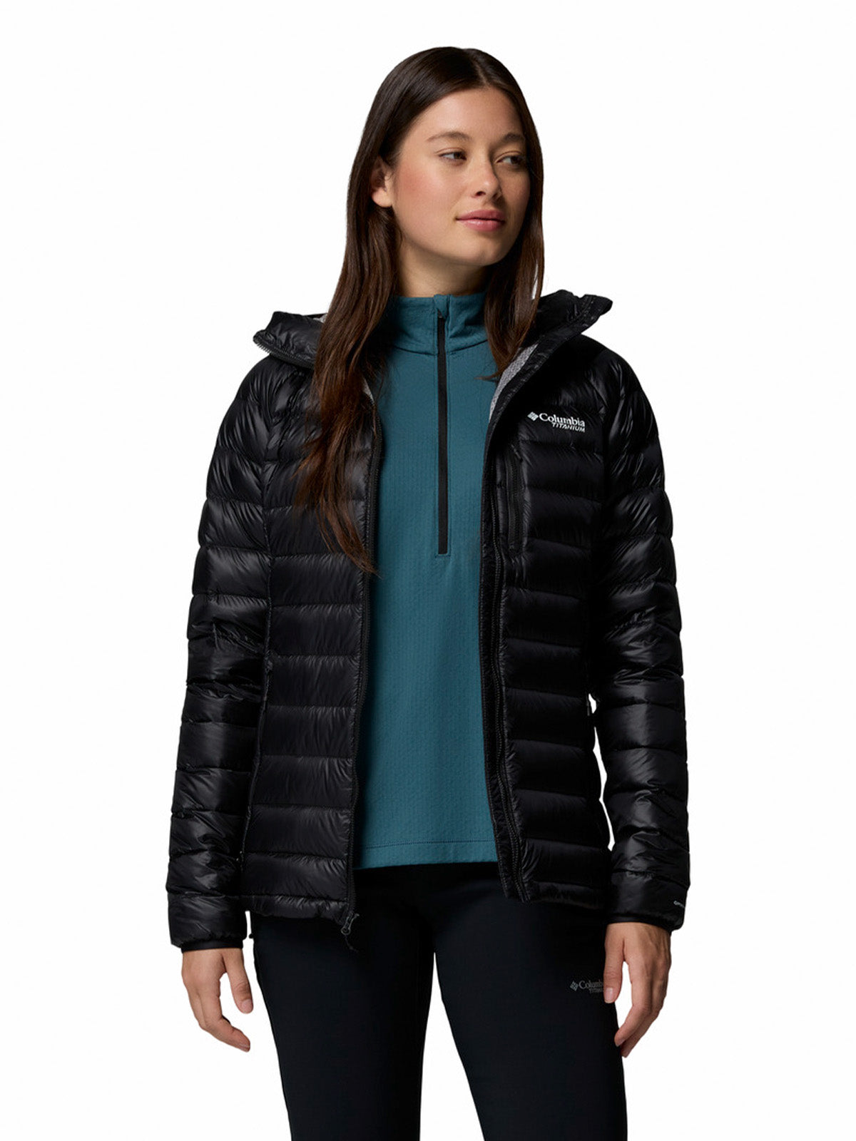 Parka Mujer Arctic Crest Down Negro Columbia