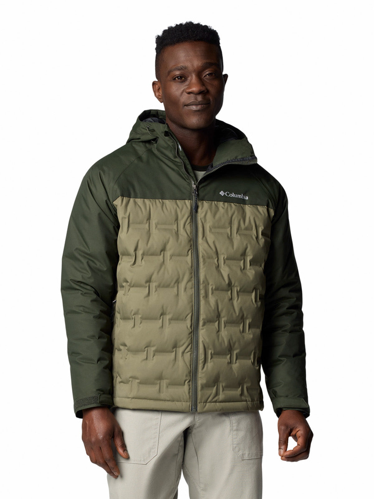 Parka Hombre Grand Trek III Down Hooded Verde Columbia
