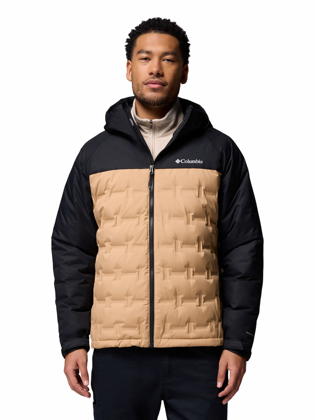 Parka Hombre Grand Trek III Down Hooded Beige/Crudo Columbia