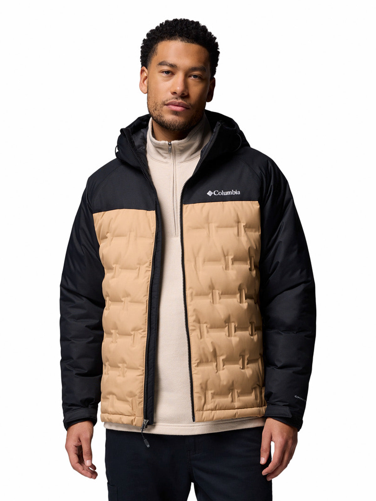 Parka Hombre Grand Trek III Down Hooded Beige/Crudo Columbia