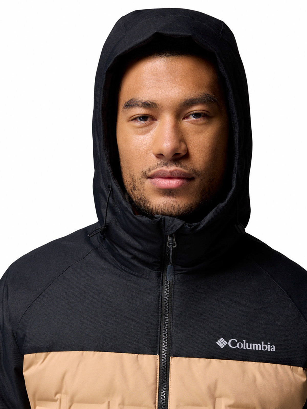 Parka Hombre Grand Trek III Down Hooded Beige/Crudo Columbia