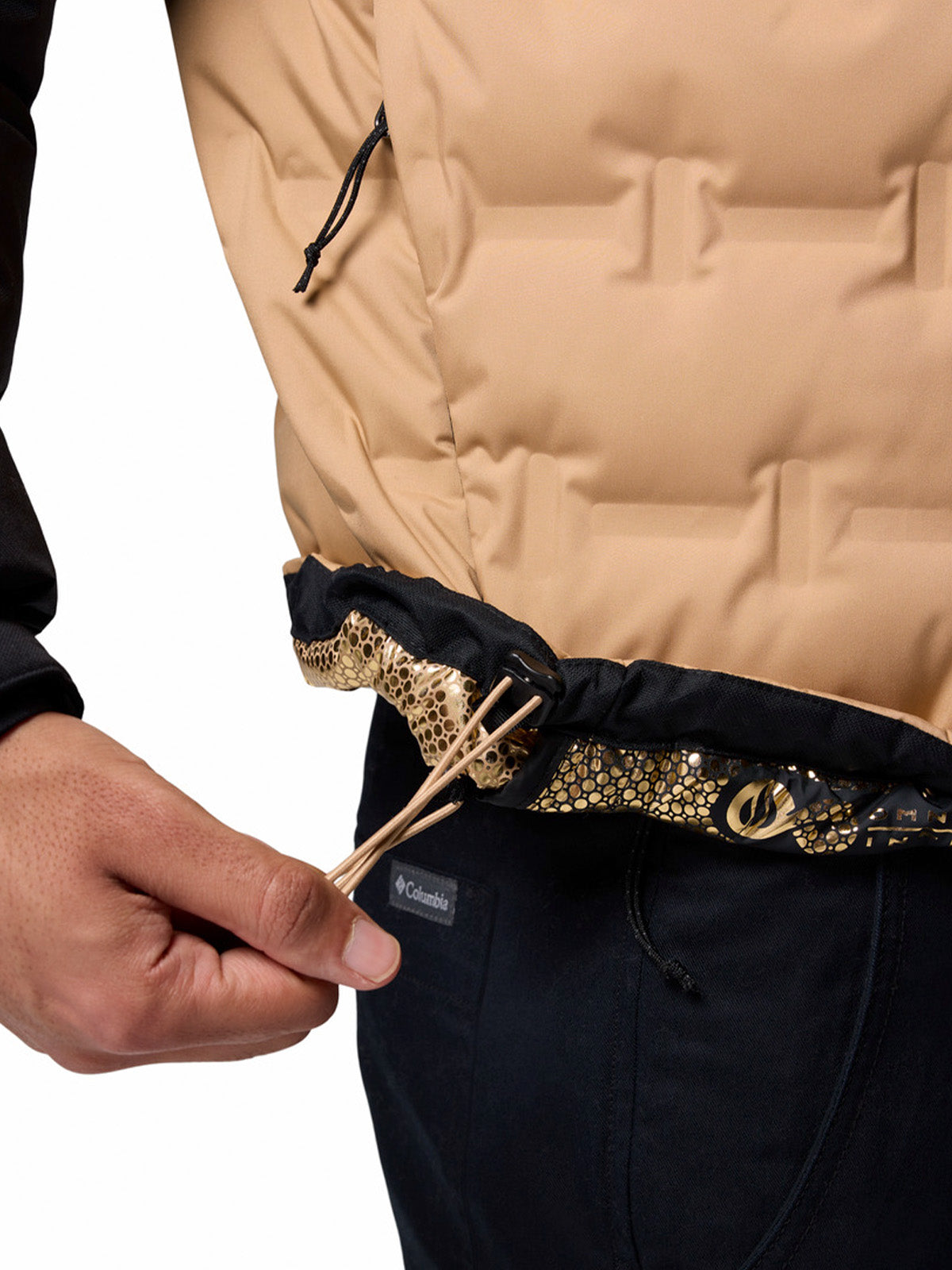 Parka Hombre Grand Trek III Down Hooded Beige/Crudo Columbia