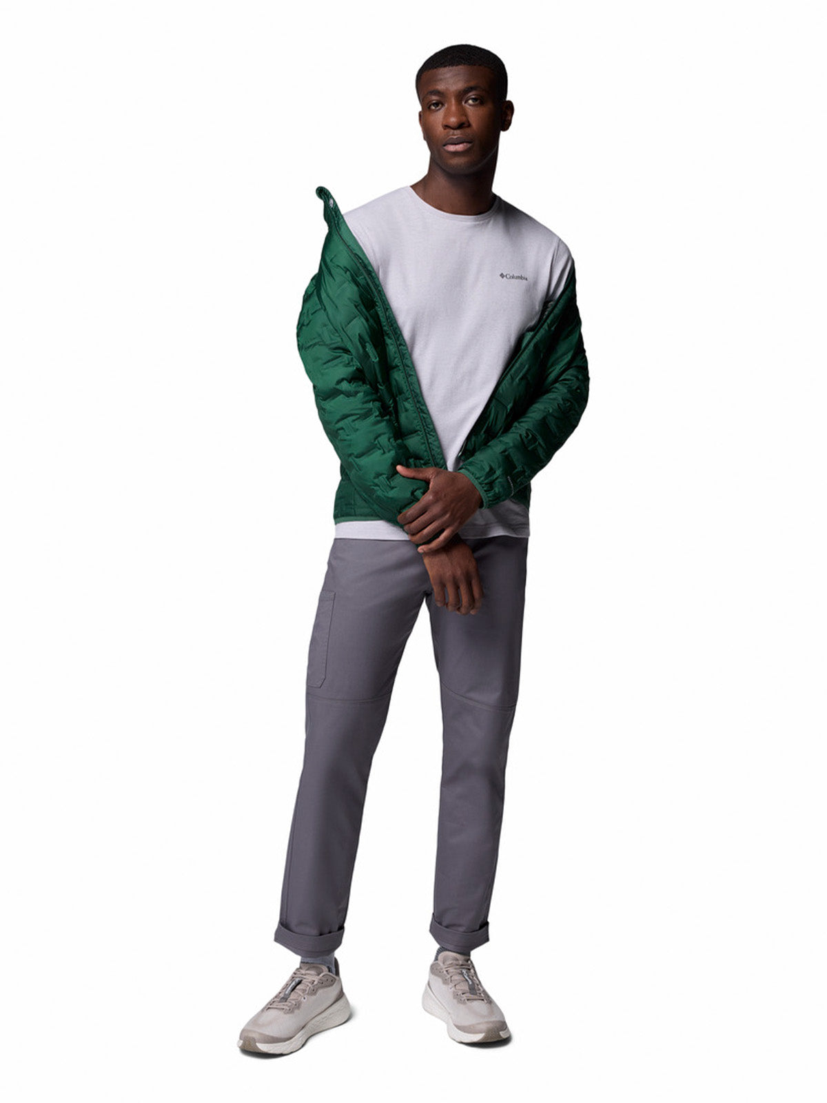 Parka Hombre Delta Ridge II Down Verde Rain Forest Columbia