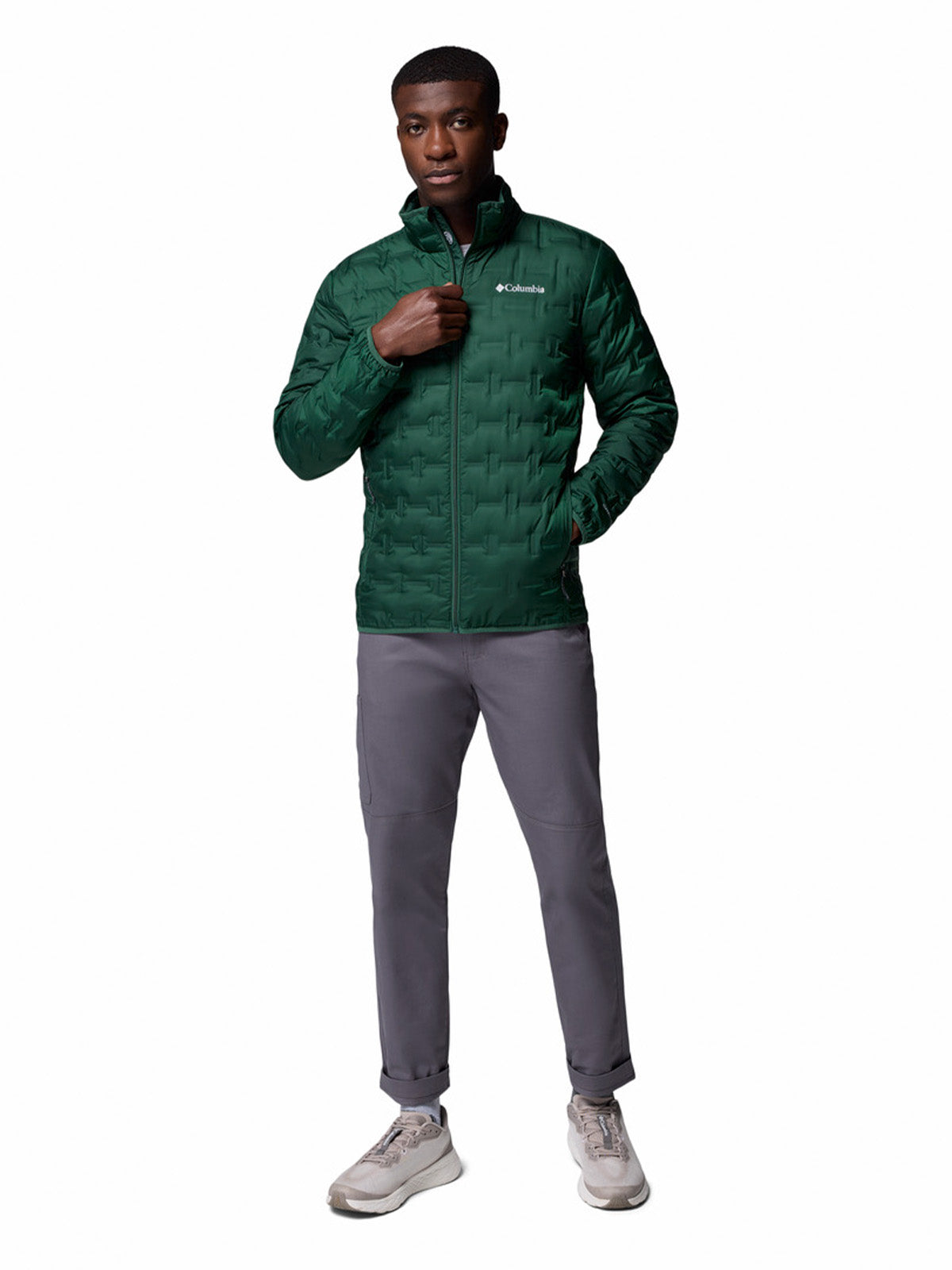 Parka Hombre Delta Ridge II Down Verde Rain Forest Columbia