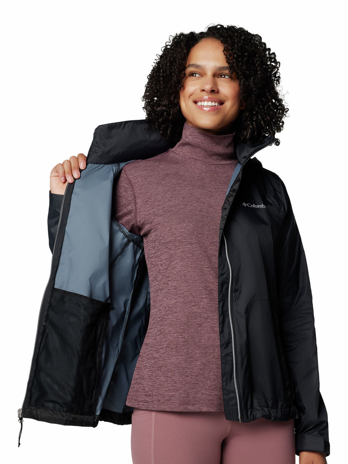 Cortaviento Mujer Switchback IV Negro Columbia
