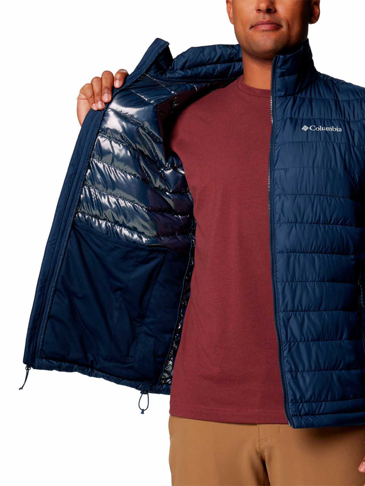 Parka Hombre Powder Lite II Azul Columbia