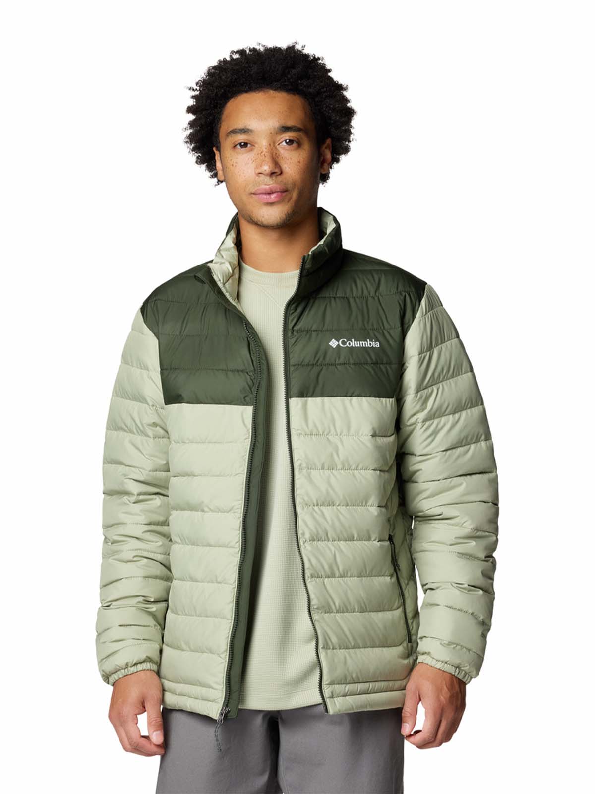 Parka Hombre Powder Lite II Beige Columbia