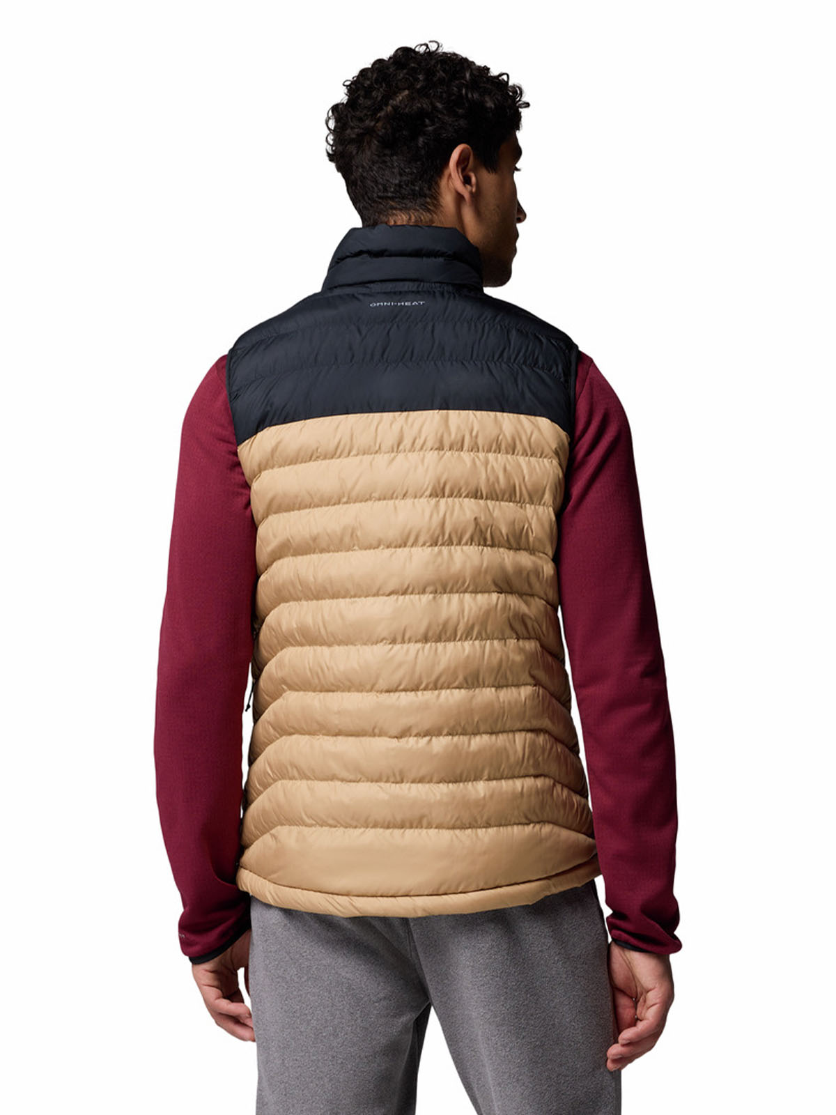 Parka Sin Mangas Hombre Powder Lite II Beige Columbia