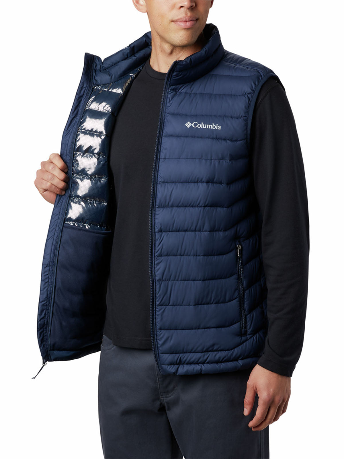 Parka Sin Mangas Hombre Powder Lite II Azul Columbia