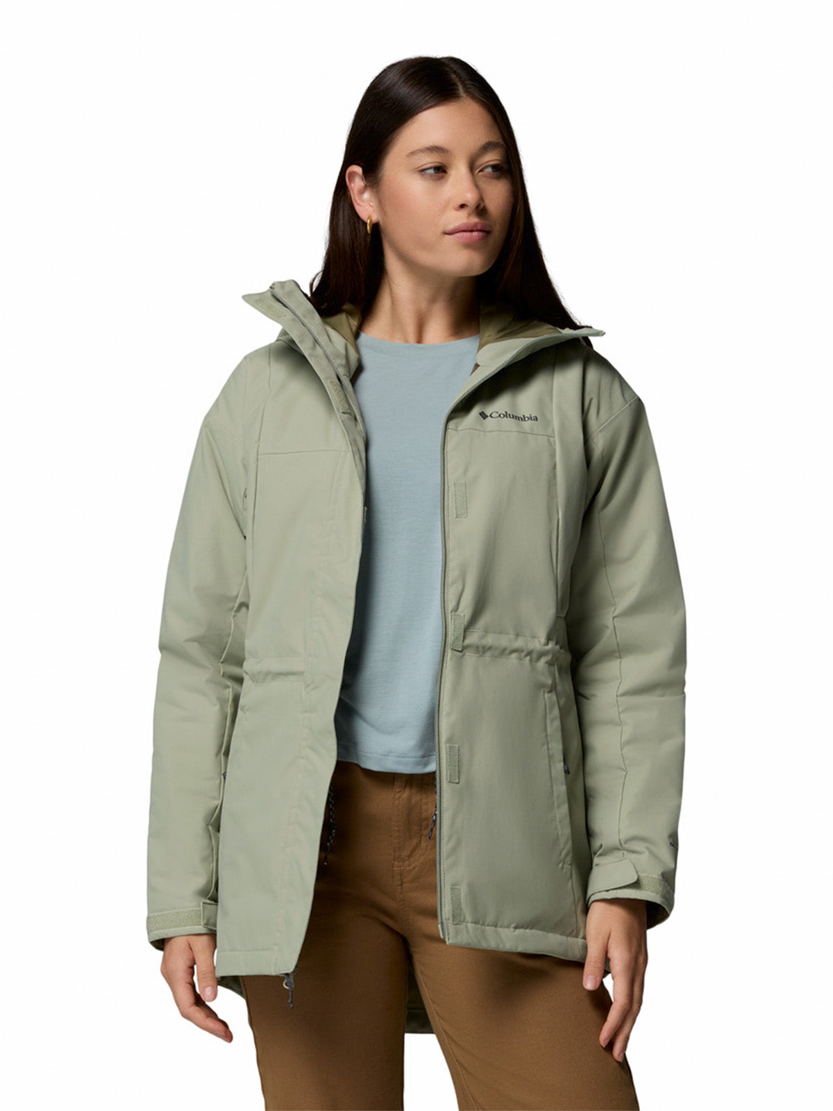 Parka Mujer Hikebound II Long Insulated Beige Columbia