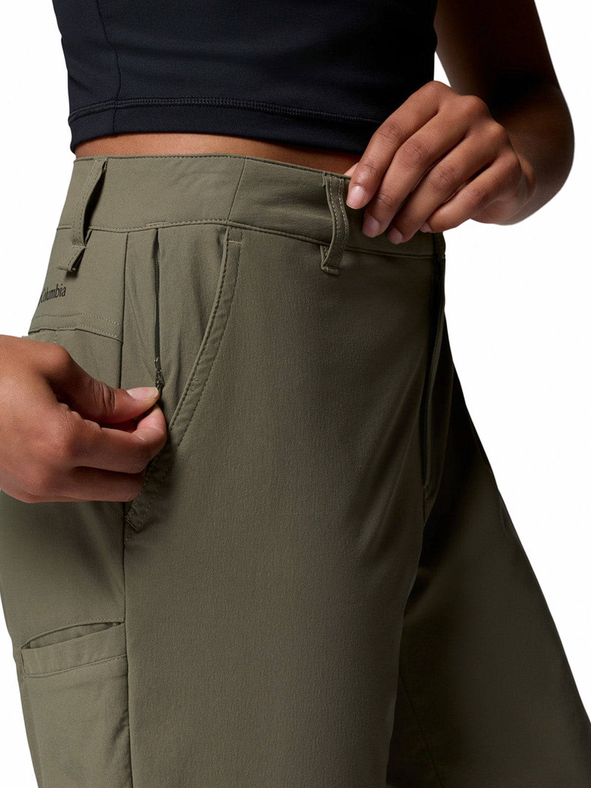 Pantalón Mujer Leslie Convertible Verde Columbia