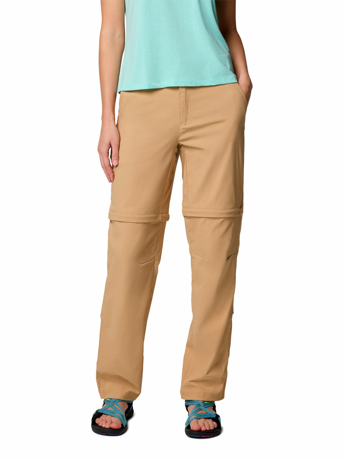 Pantalón Mujer Leslie Convertible Beige Columbia