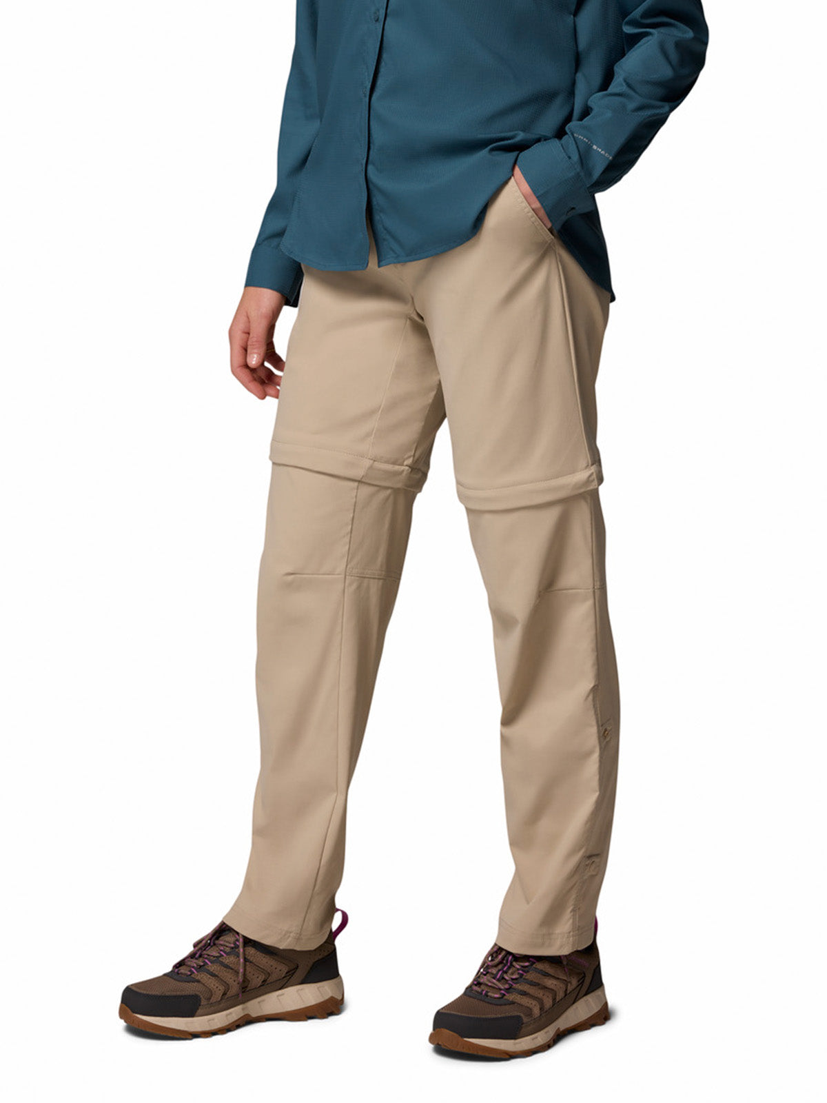 Pantalón Mujer Leslie Convertible Beige Columbia