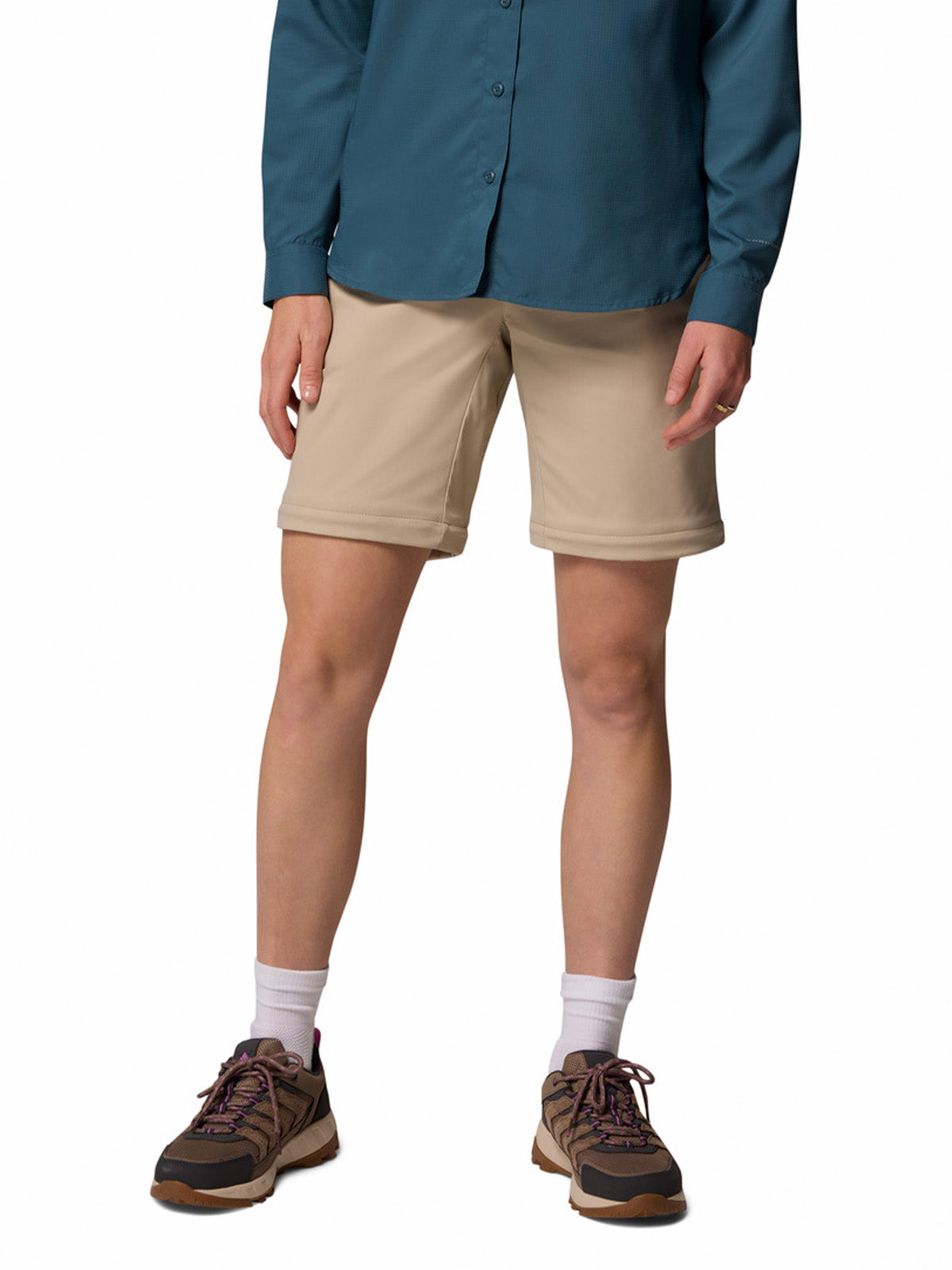 Pantalón Mujer Leslie Convertible Beige Columbia