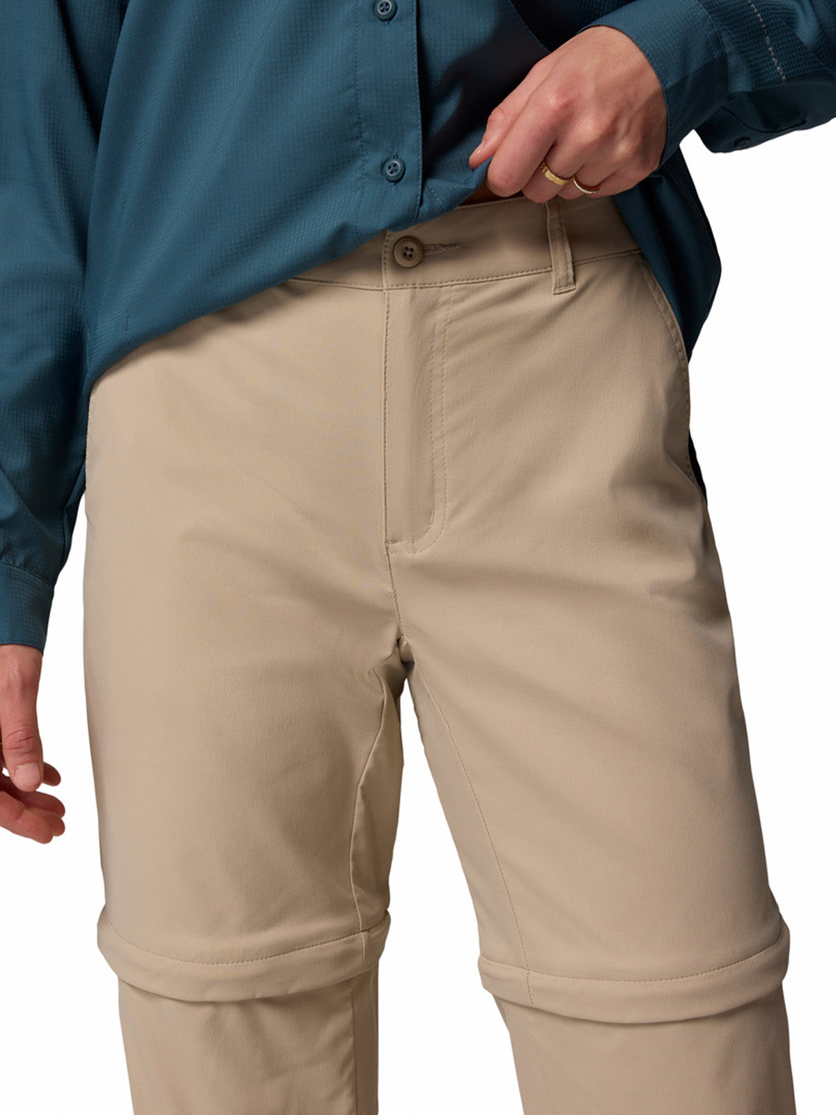 Pantalón Mujer Leslie Convertible Beige Columbia