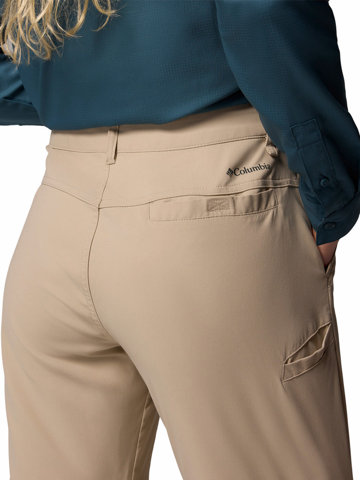 Pantalón Mujer Leslie Convertible Beige Columbia