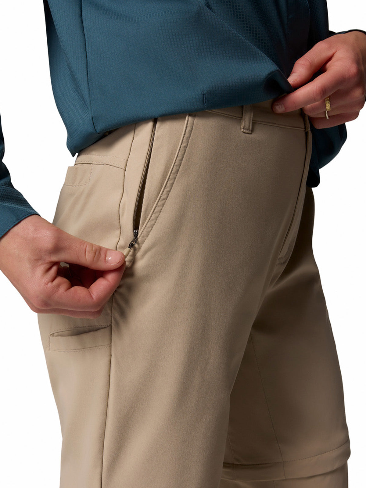 Pantalón Mujer Leslie Convertible Beige Columbia