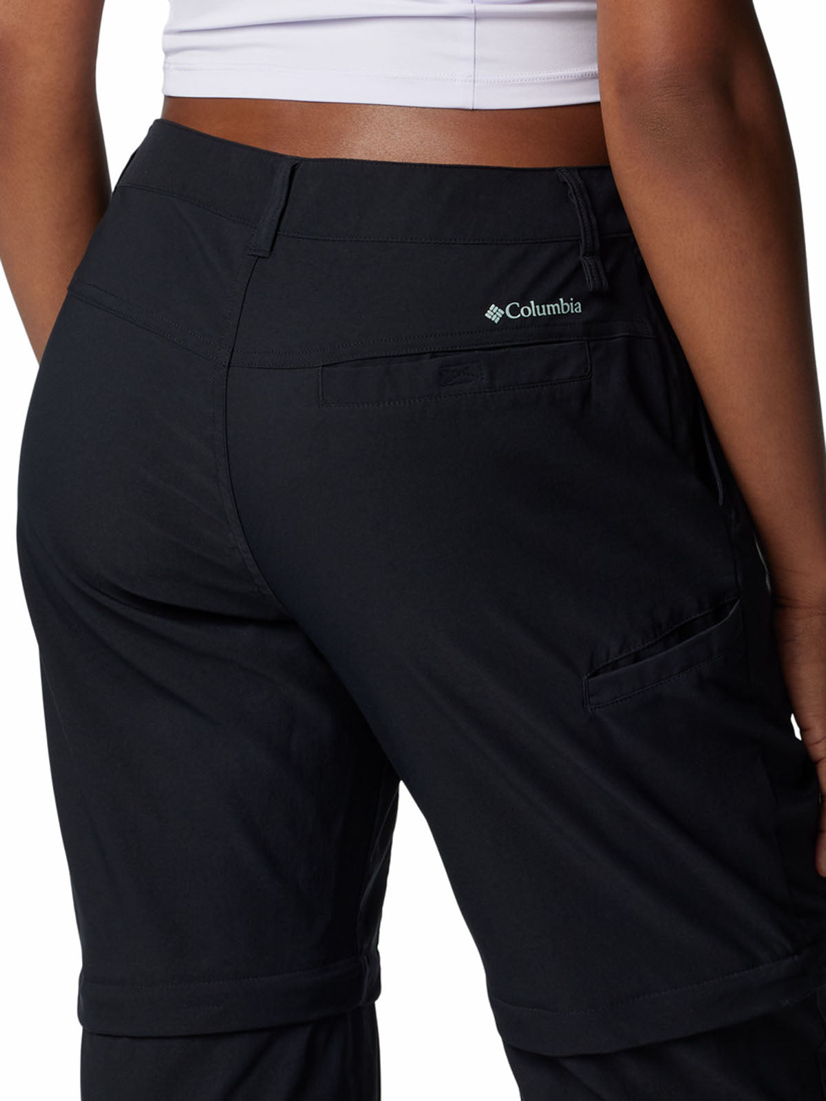Pantalón Mujer Leslie Convertible Negro Columbia