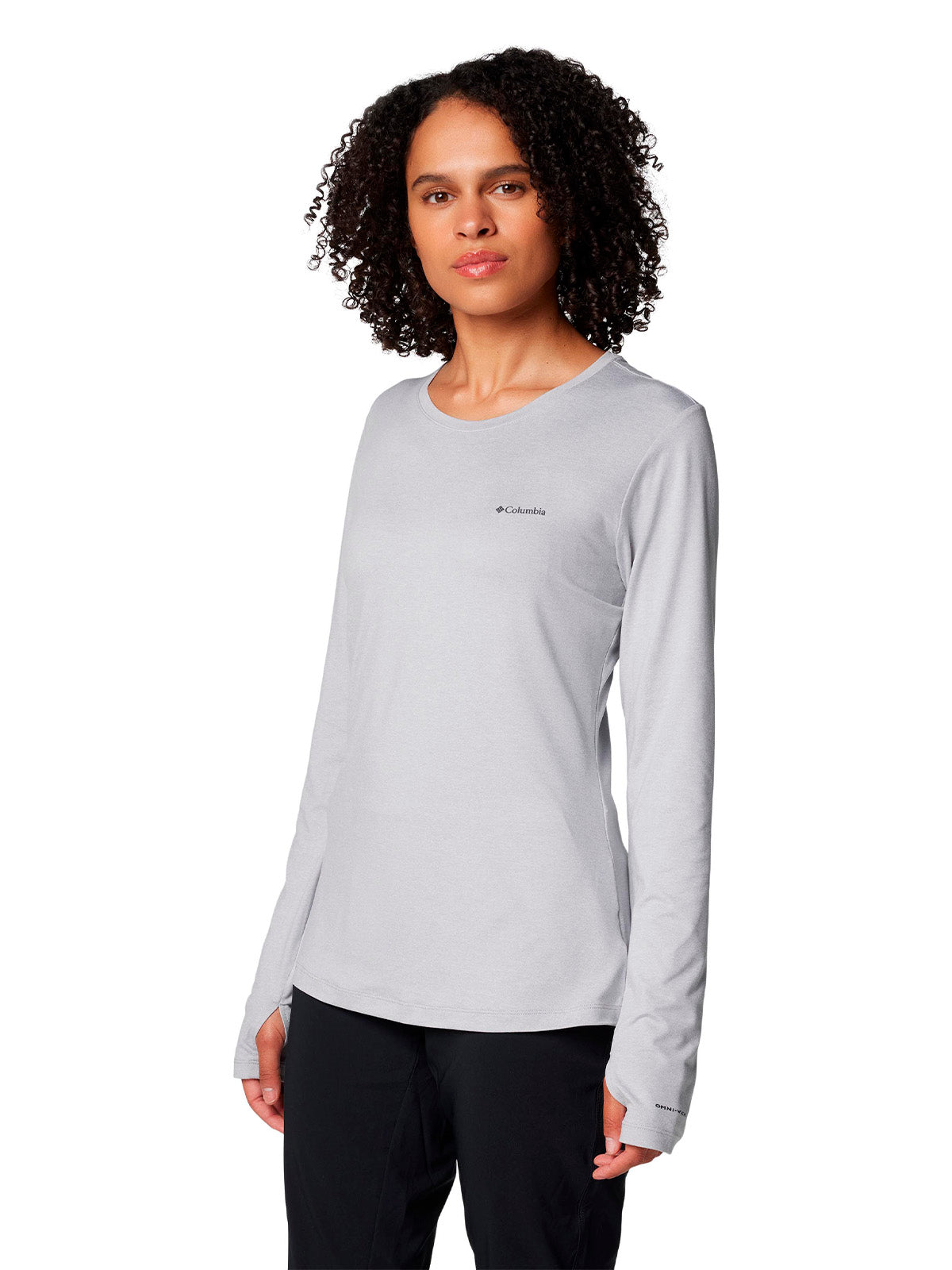 Polera Manga Larga Mujer Sloan Ridge Gris Columbia