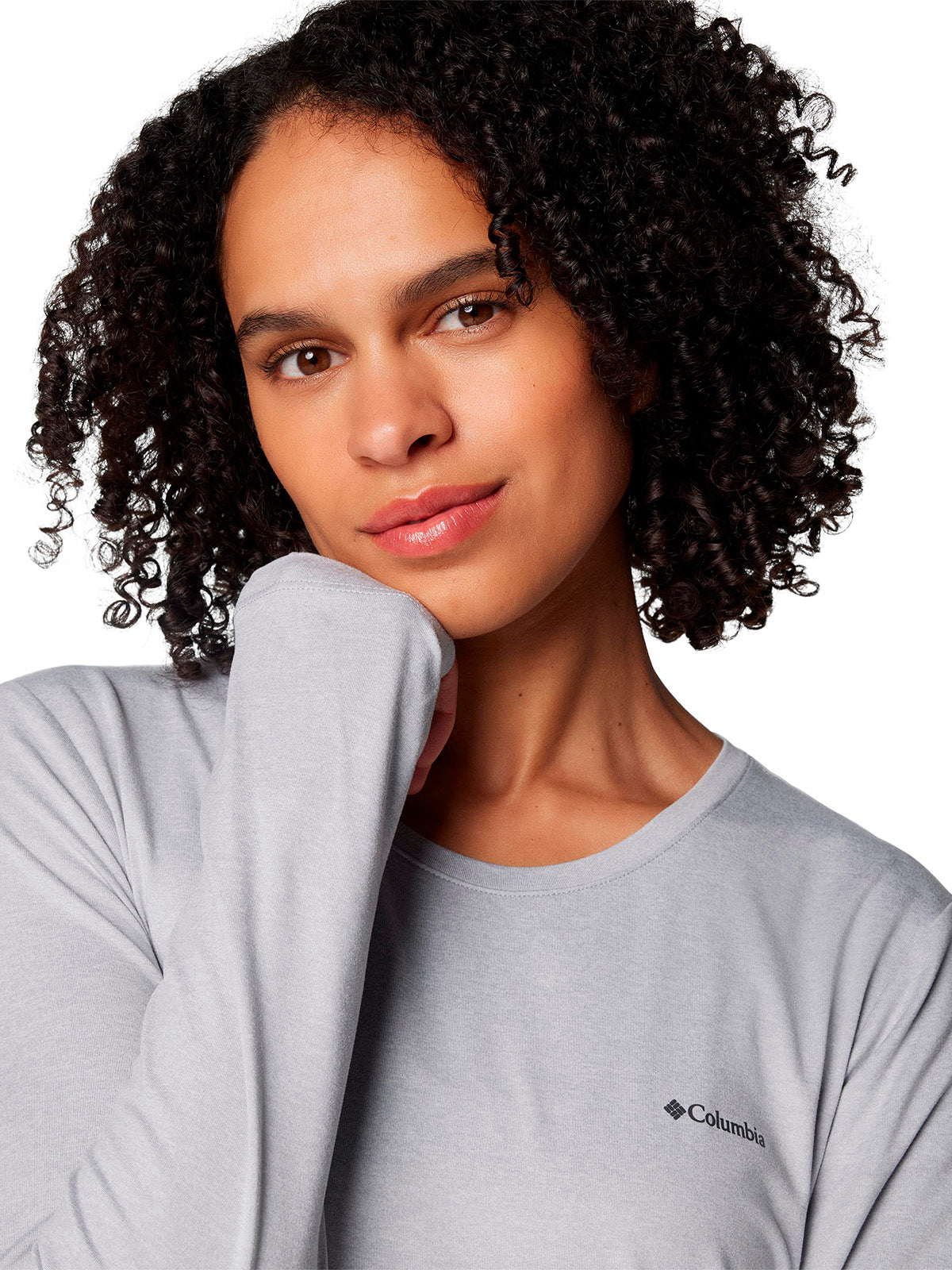 Polera Manga Larga Mujer Sloan Ridge Gris Columbia