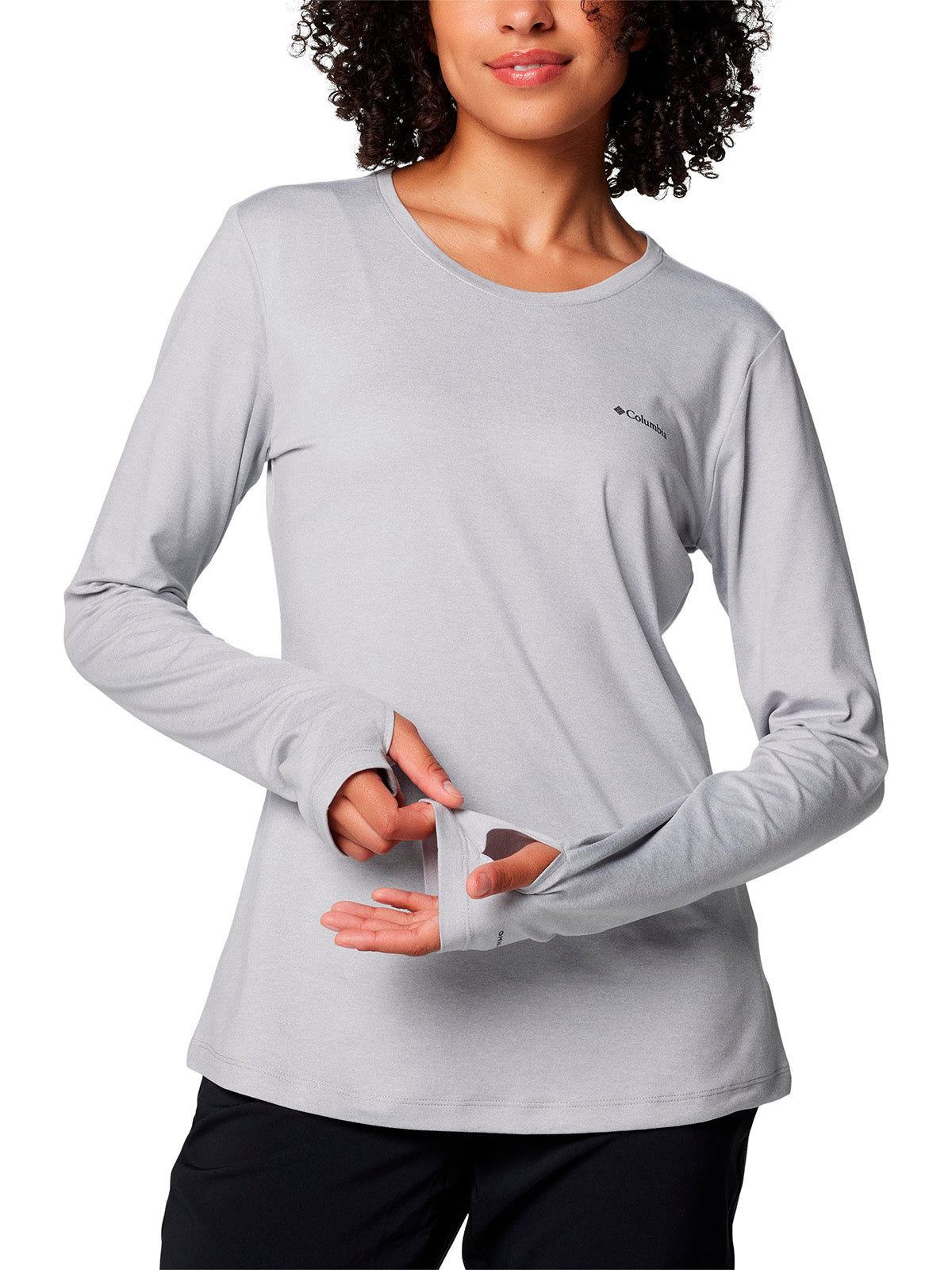 Polera Manga Larga Mujer Sloan Ridge Gris Columbia