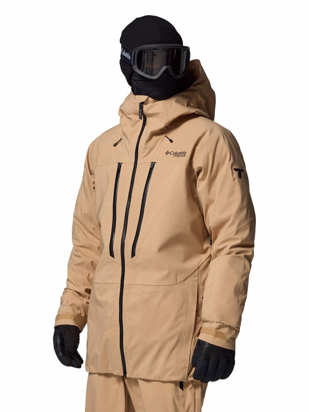 Cortaviento Hombre Platinum Peak II 3L Shell Beige/Crudo Columbia