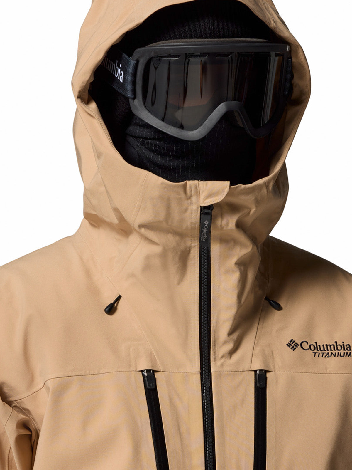 Cortaviento Hombre Platinum Peak II 3L Shell Beige/Crudo Columbia