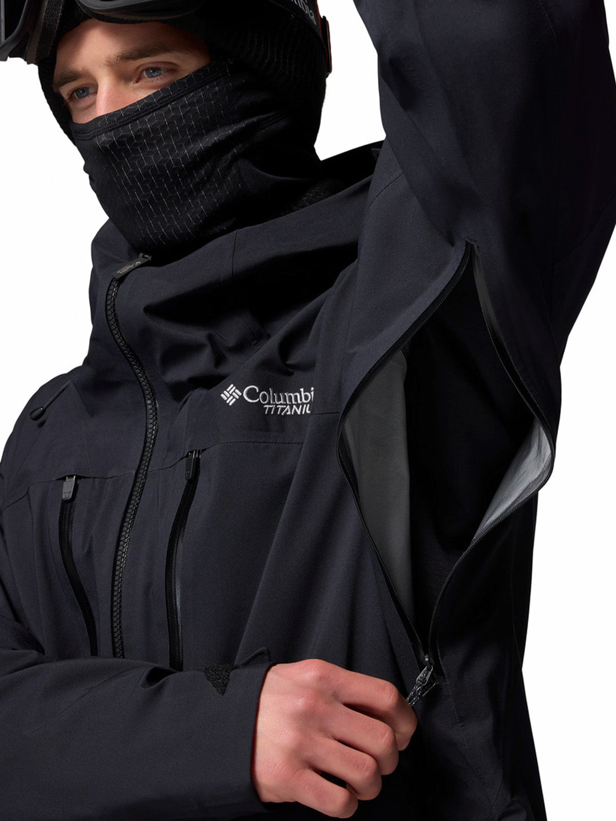 Cortaviento Hombre Platinum Peak II 3L Shell Negro Columbia
