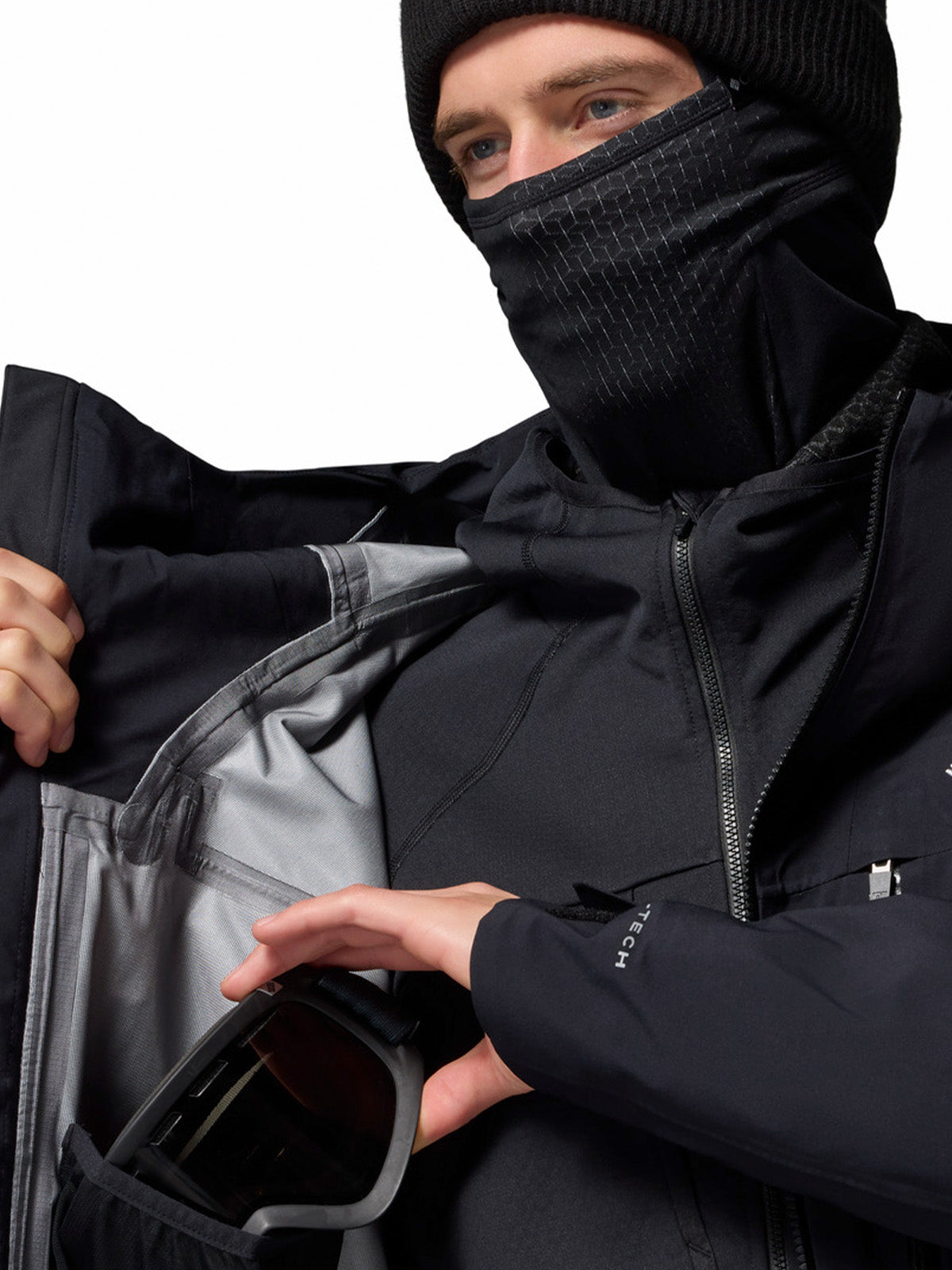 Cortaviento Hombre Platinum Peak II 3L Shell Negro Columbia