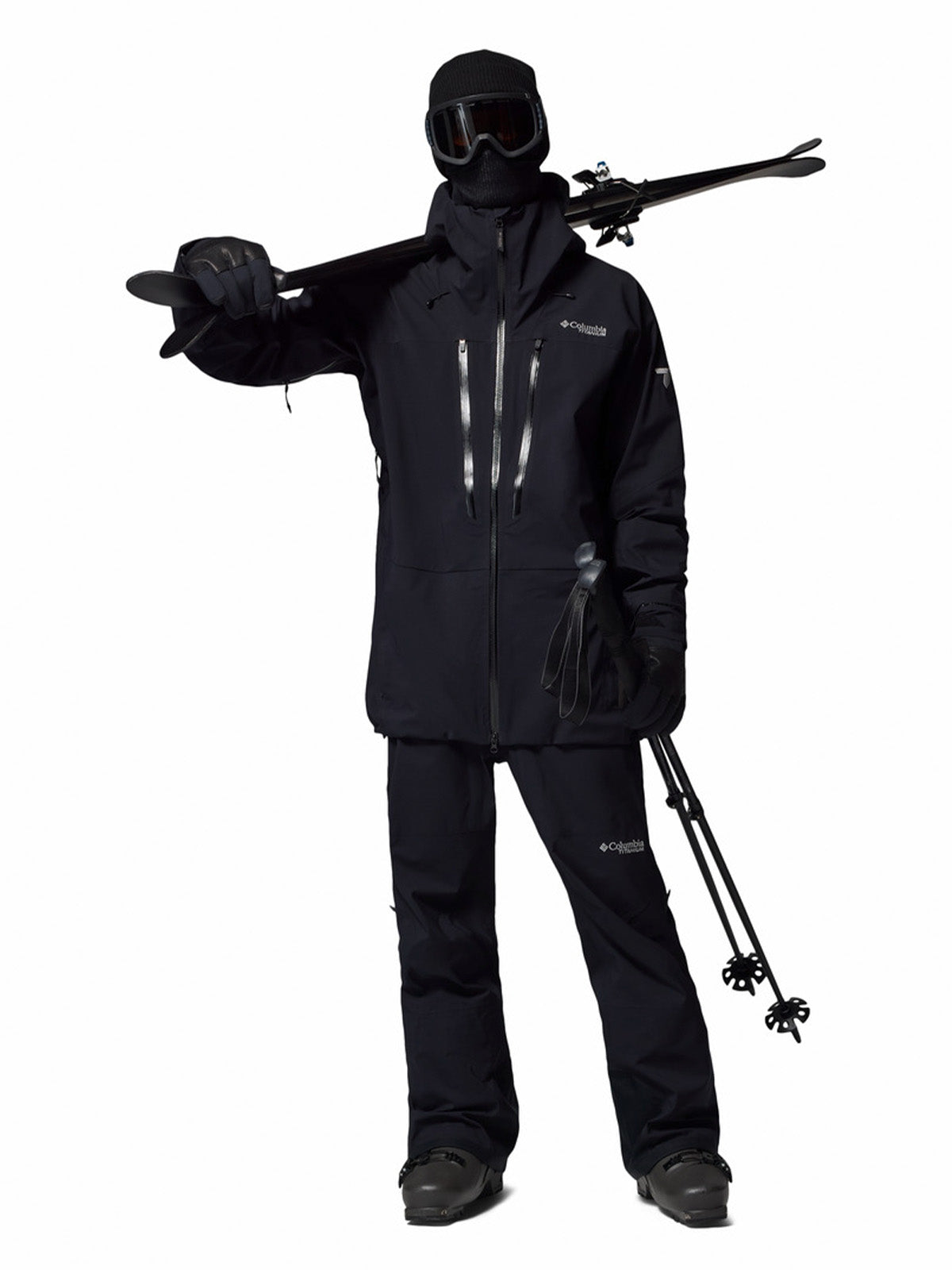 Cortaviento Hombre Platinum Peak II 3L Shell Negro Columbia
