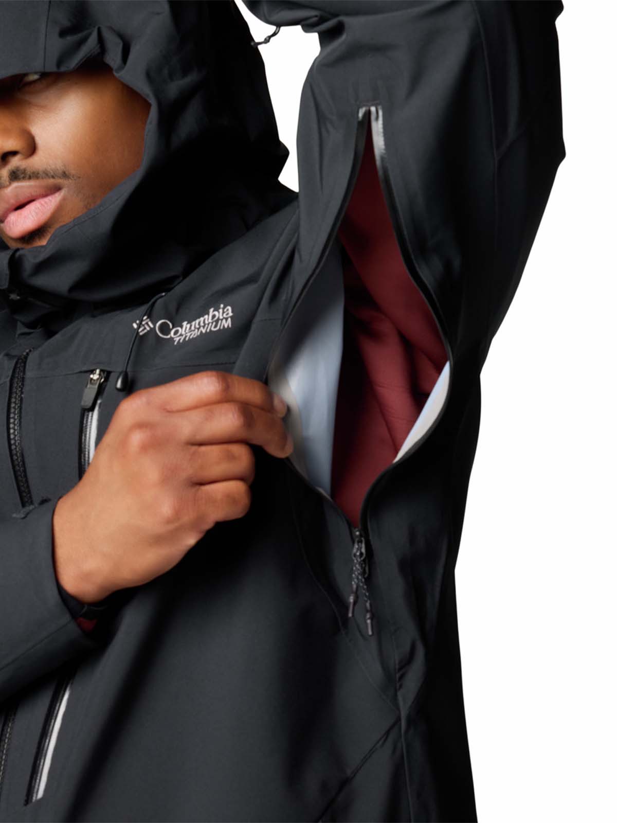 Cortaviento Hombre Platinum II 3L Ski Negro Columbia