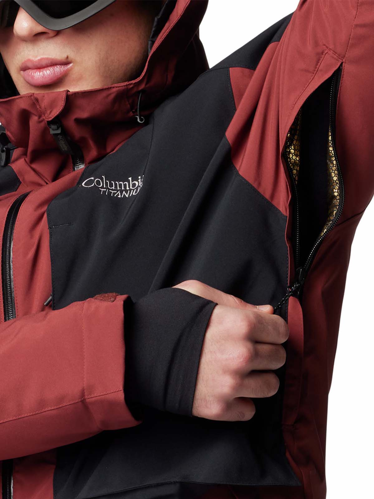 Cortaviento Hombre Highland Summit Ski Rojo Columbia