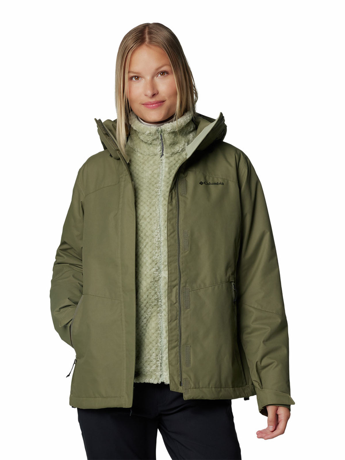 Parka Mujer Bugaboo III Fleece Interchange Verde Columbia – Columbia Chile| Tienda Oficial