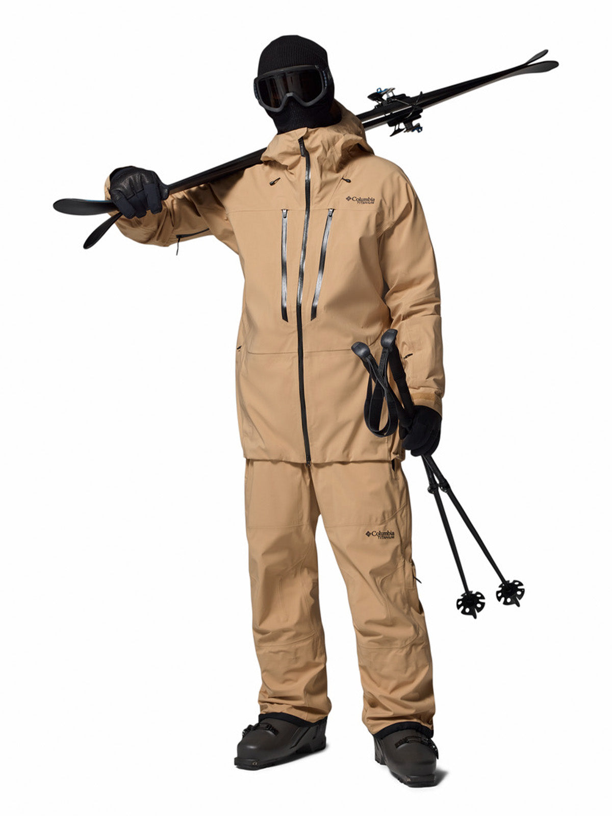 Pantalon De Nieve Hombre Platinum Peak II 3L Beige/Crudo Columbia