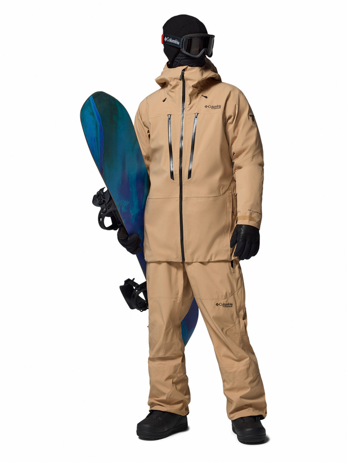 Pantalon De Nieve Hombre Platinum Peak II 3L Beige/Crudo Columbia
