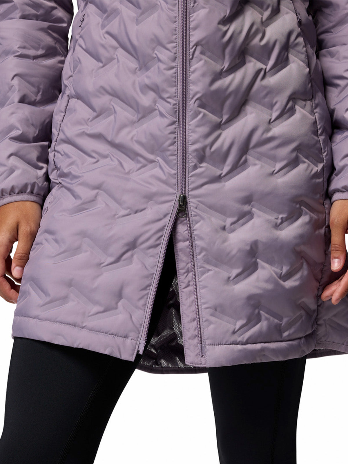 Parka Mujer Delta Ridge II Long Hooded Down Morado Columbia