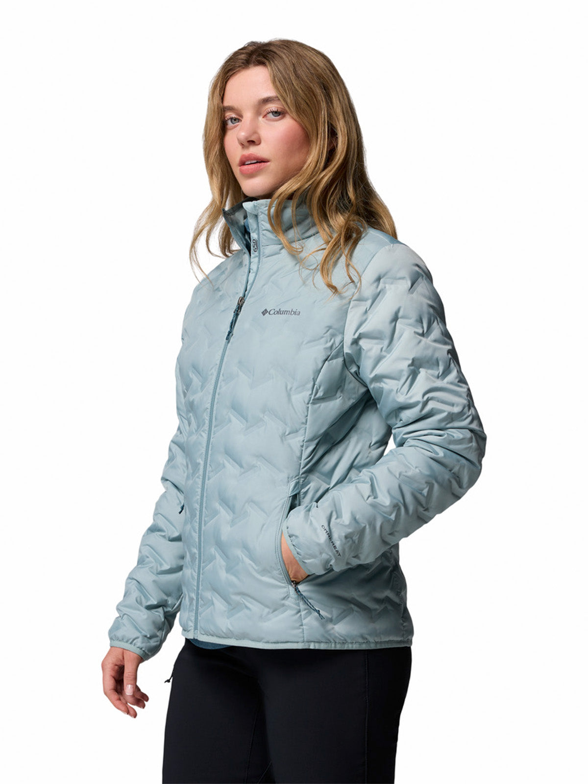 Parka Mujer Delta Ridge II Celeste Columbia