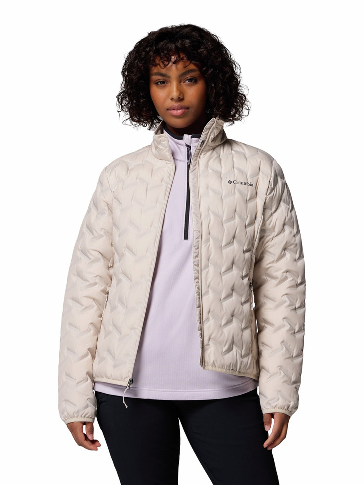 Parka Mujer Delta Ridge II Gris Dark Stone Trail Running Columbia