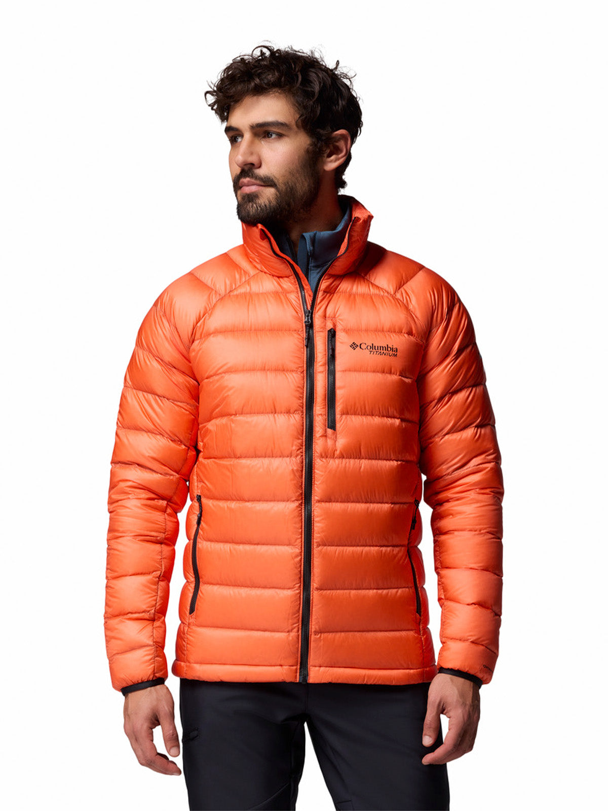 Parka Hombre Arctic Crest Down Naranjo Columbia