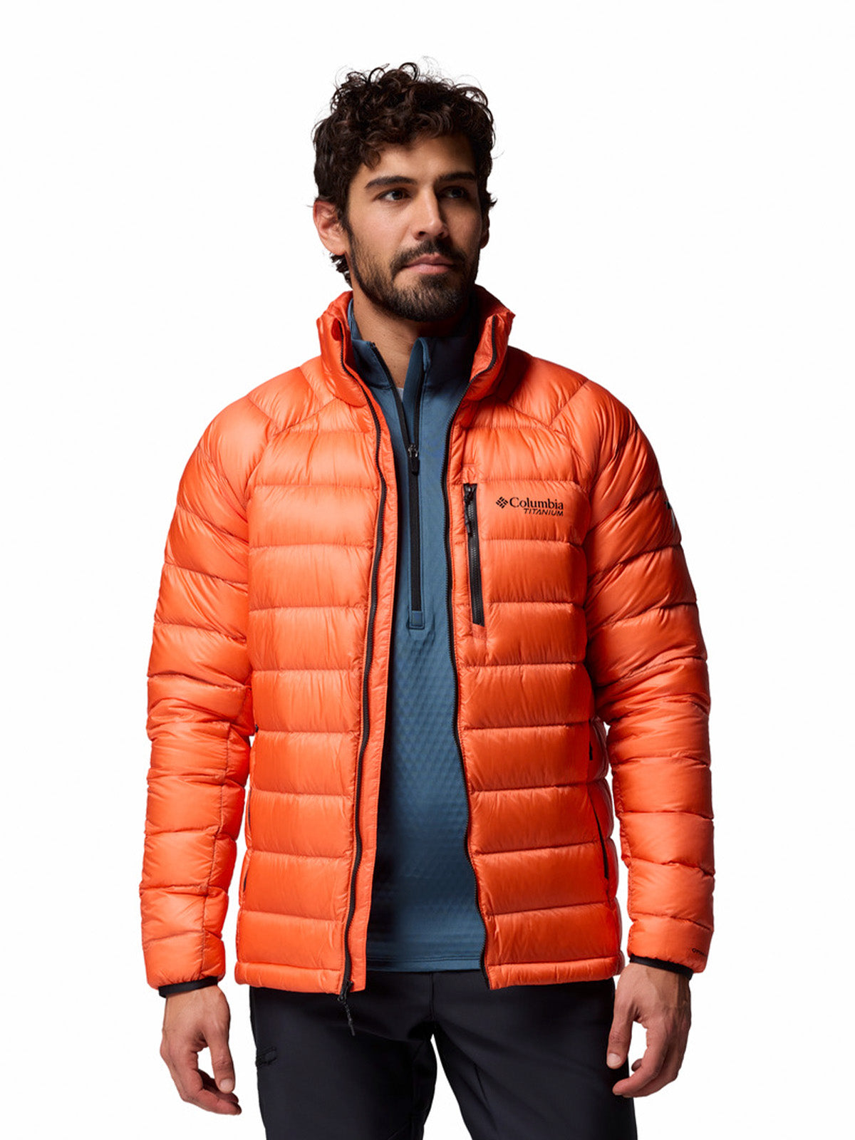 Parka Hombre Arctic Crest Down Naranjo Columbia