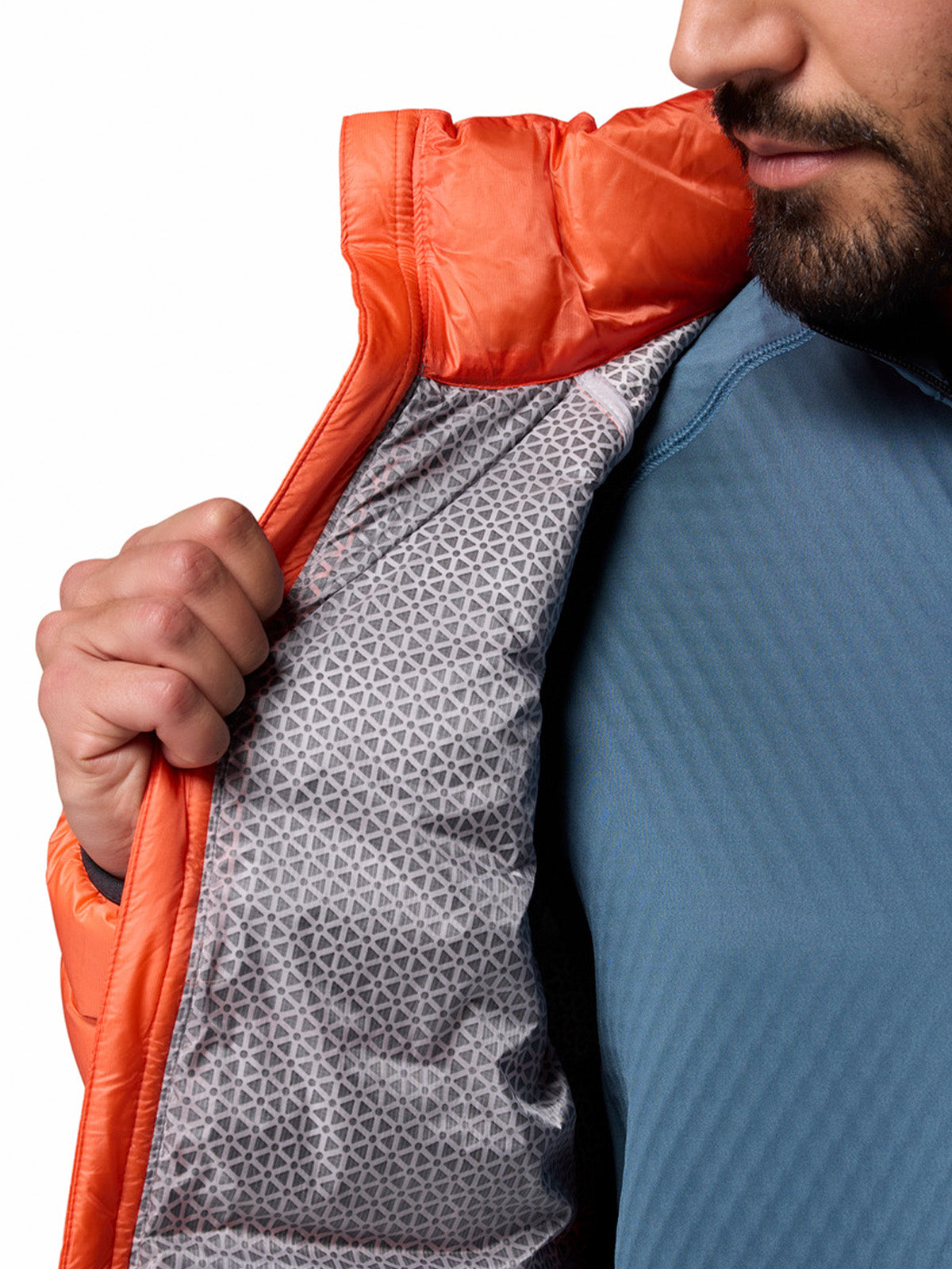 Parka Hombre Arctic Crest Down Naranjo Columbia