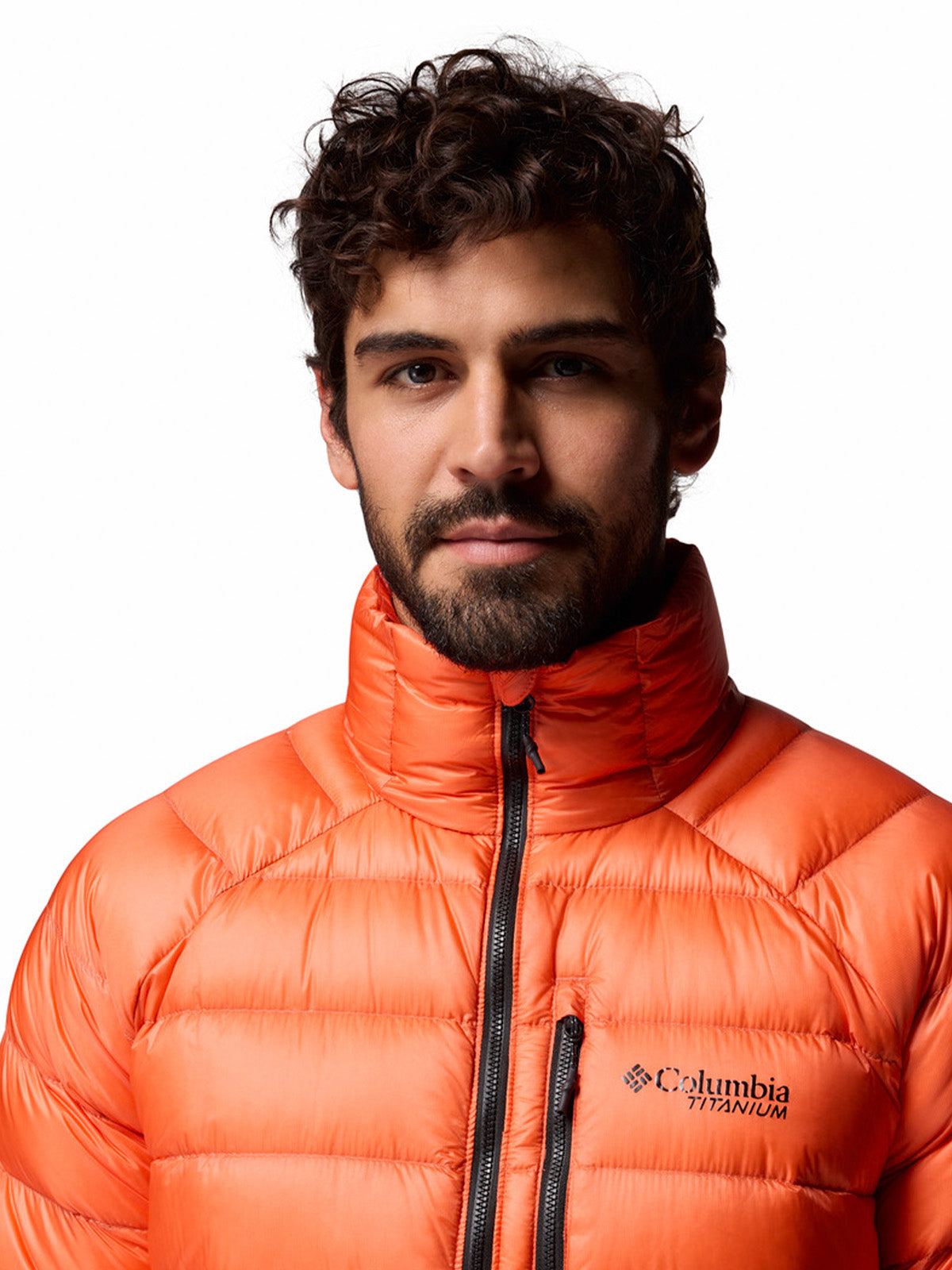 Parka Hombre Arctic Crest Down Naranjo Columbia