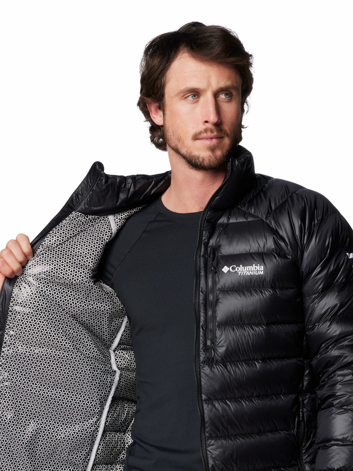 Parka Hombre Arctic Crest Down Negro Columbia