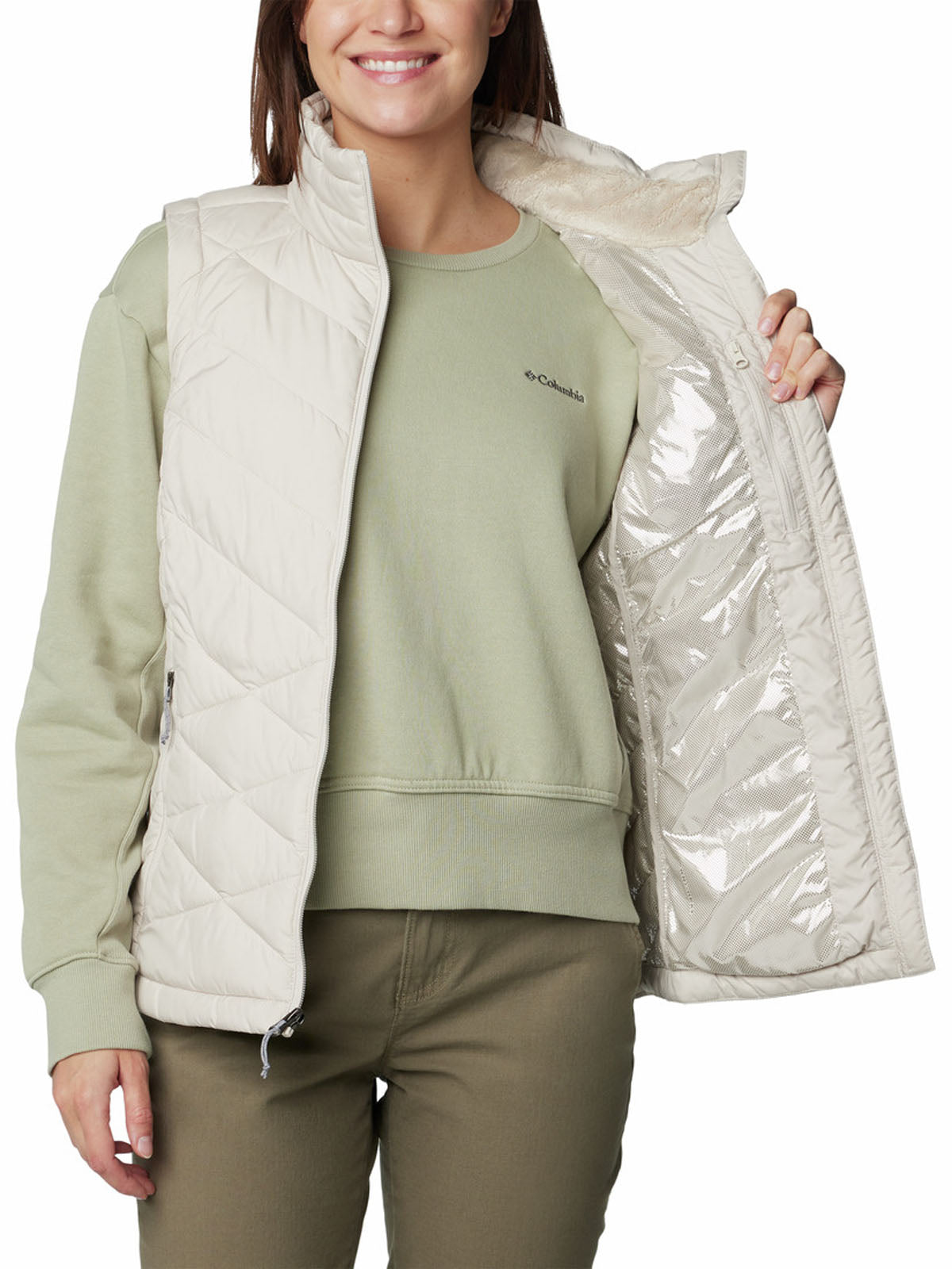Parka Sin Mangas Mujer Heavenly II Vest Gris Columbia