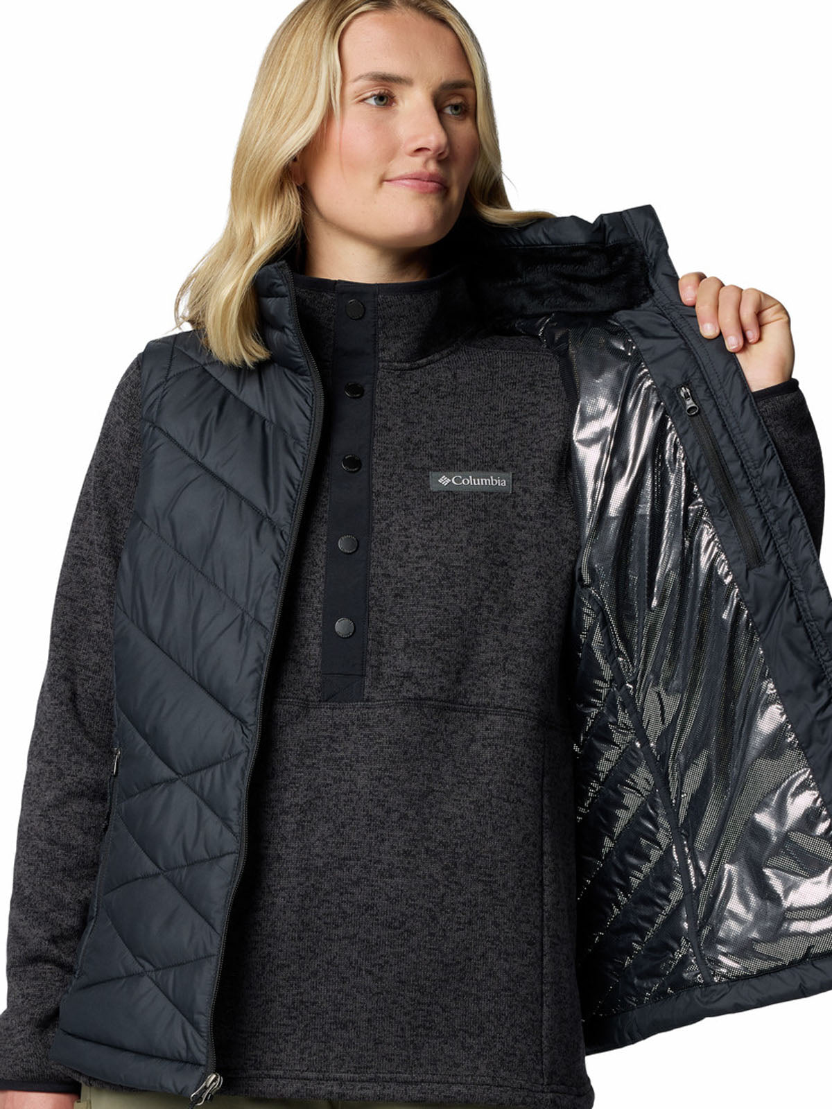 Parka Sin Mangas Mujer Heavenly II Vest Negro Columbia